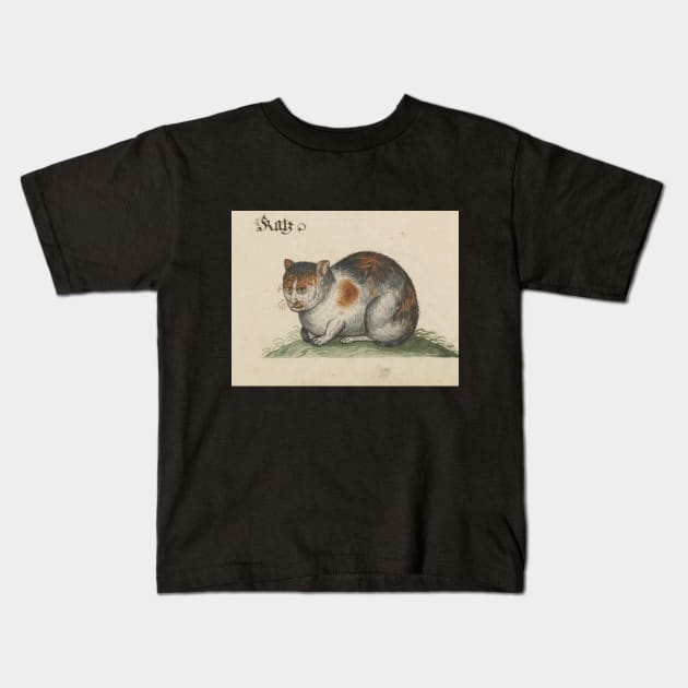 Medieval cat Kids T-Shirt by MViejo